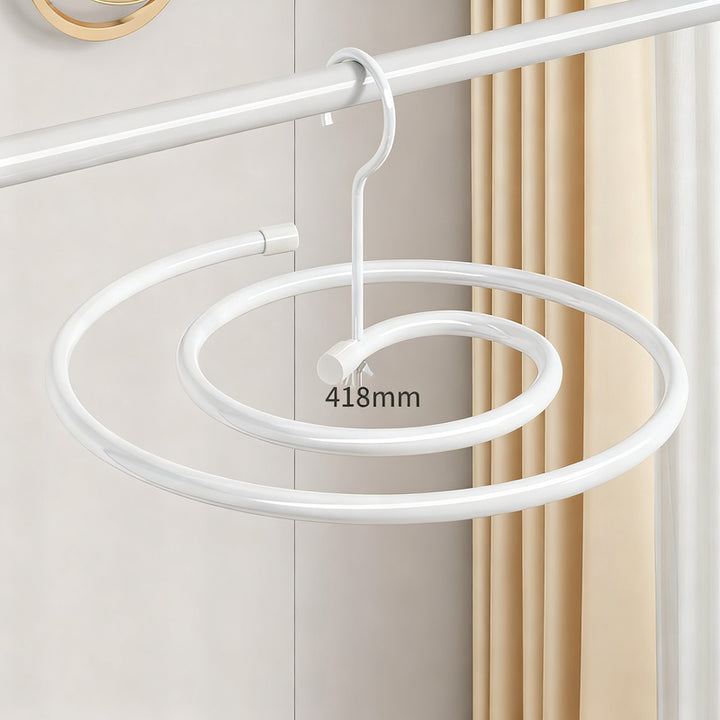 Clothes dryer spiral-shaped, round or oval