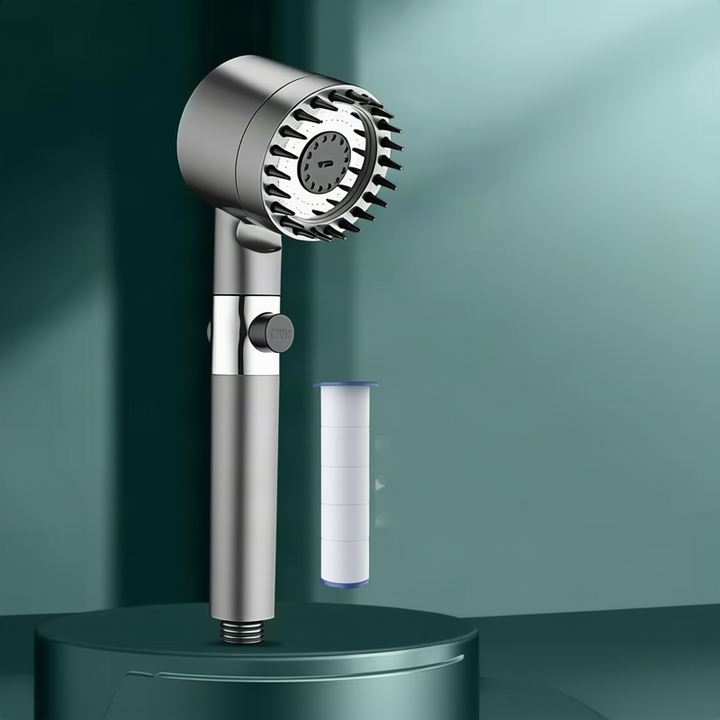Multifunctional shower head with LED and massage function