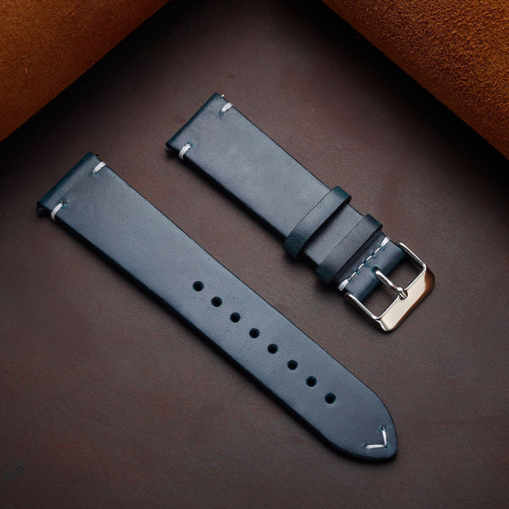Watch band made of vintage leather