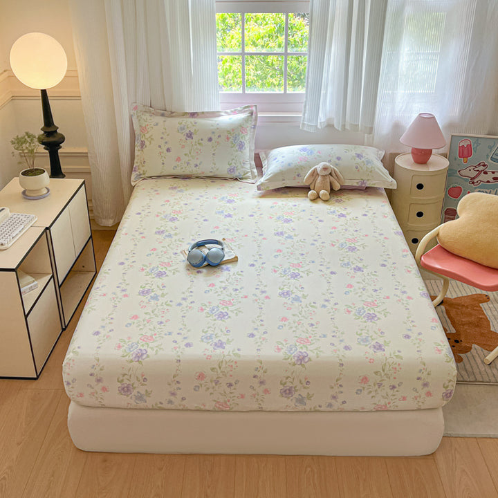 Cotton bed sheet with print, 100% cotton