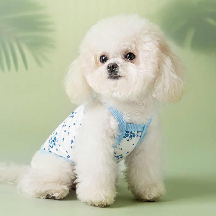 Summer strap dress for cats and small dogs, cotton