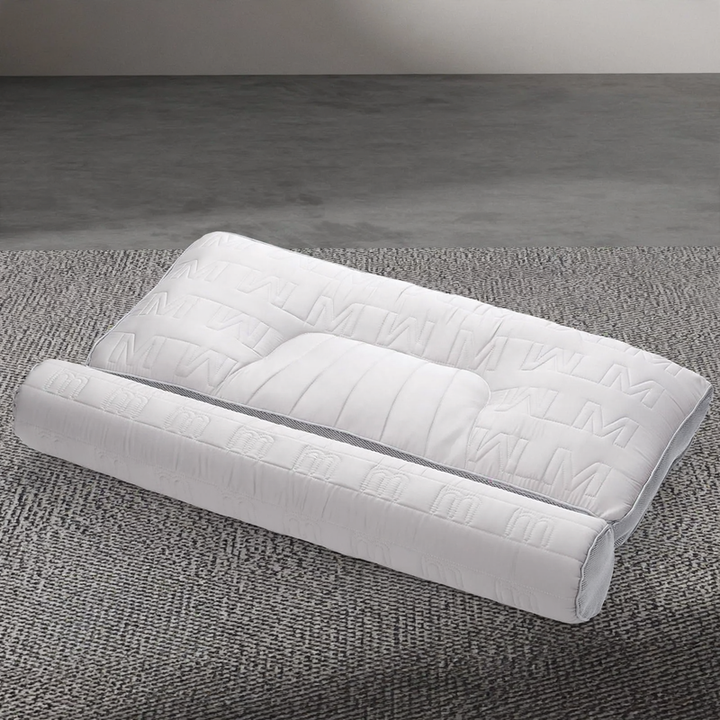 Neck support pillow with memory foam