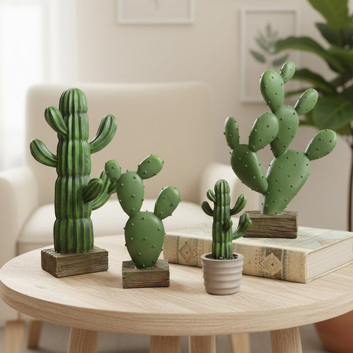Resin decorative figure cactus, Nordic design