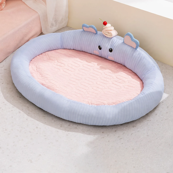 Breathable pet mat made of rattan, summer