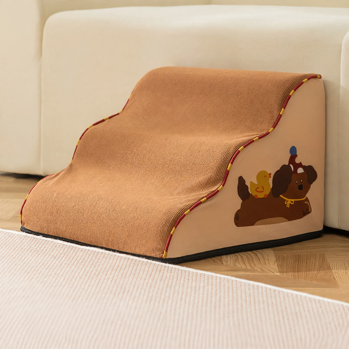 Non-slip dog stairs with Oxford cover