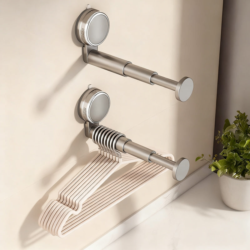 Suction cup drying rack, expandable, no drilling