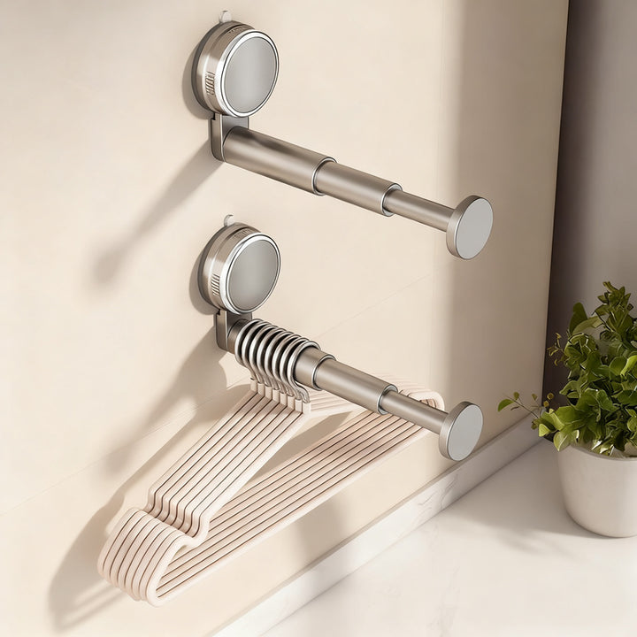Suction cup drying rack, expandable, no drilling