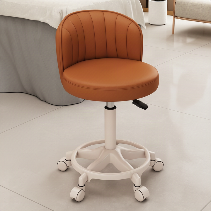 Bar stool with bowl and high backrest
