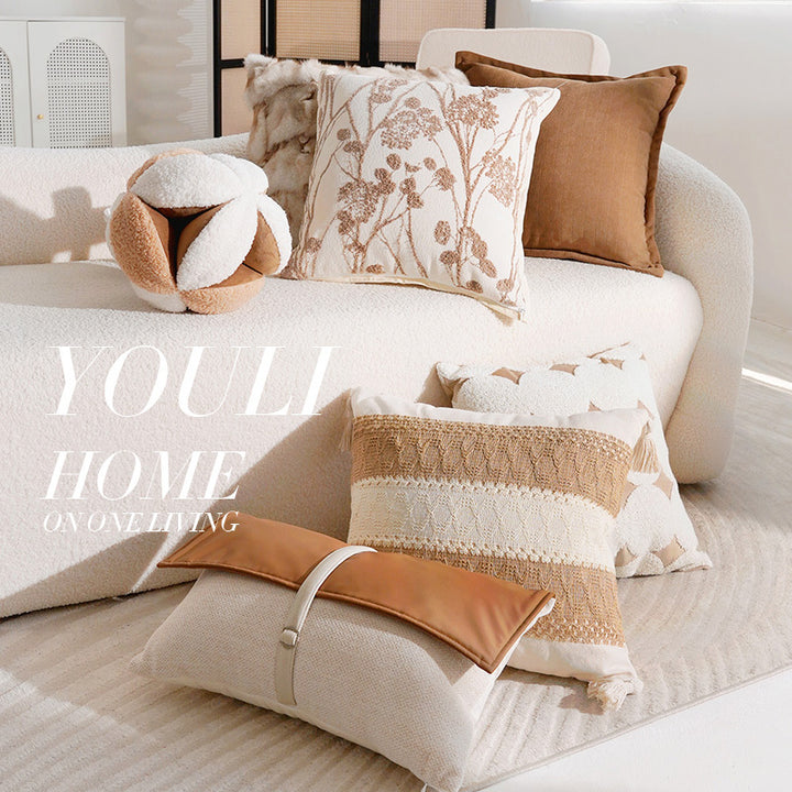 Linen pillowcase, 45 x 45 cm, modern design
