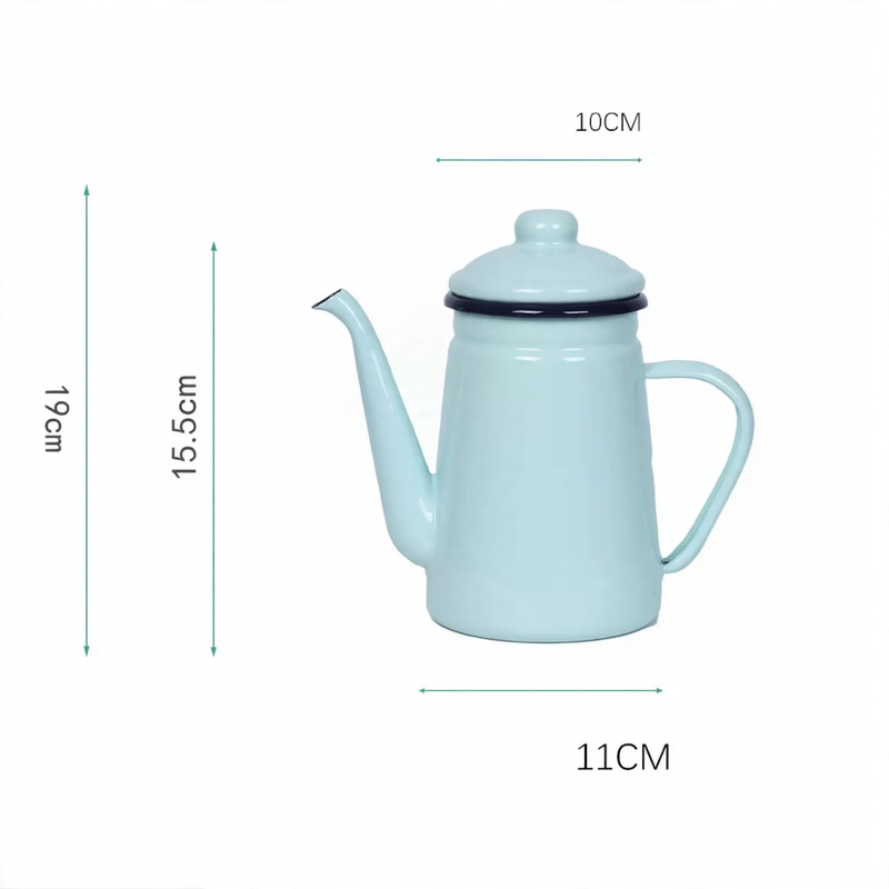 Enamel kettle, 1.1 L, for all stove types