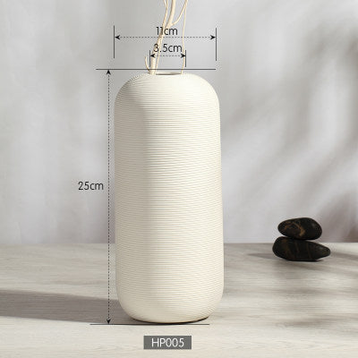 Ceramic flower vase, modern, white