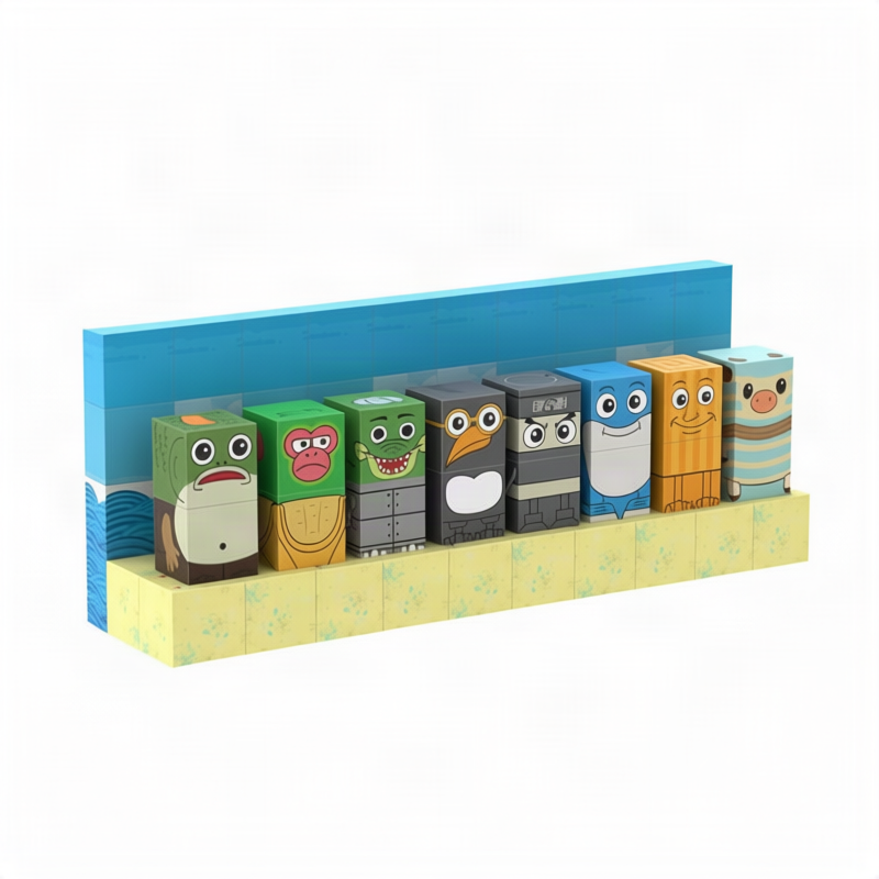Magnetic building blocks, domino style