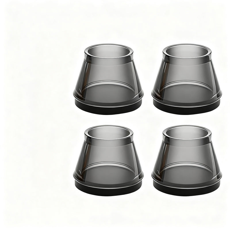 Silicone chair glides and furniture feet, round