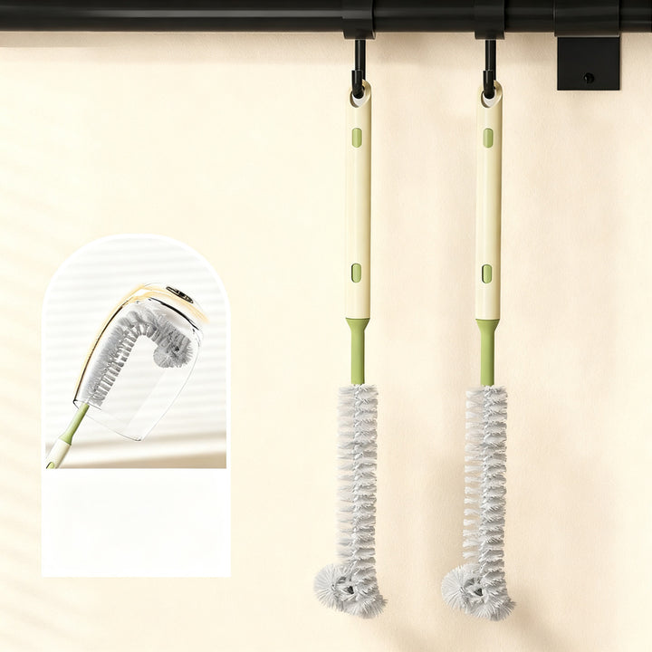2-in-1 long handle cup brush, extendable