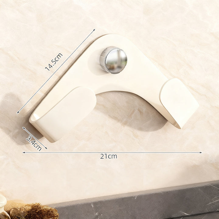Wall-mounted kitchen shelf for pot lids and cutting boards