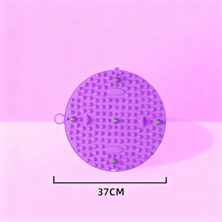 Foot reflex zone mat with magnetic stones