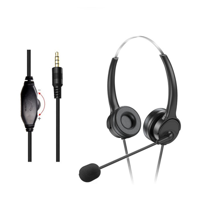 Bai'en DH800 Call Center Agent Telemarketing Outbound Customer Service Headset Computer Mobile Phone Telephone Headset