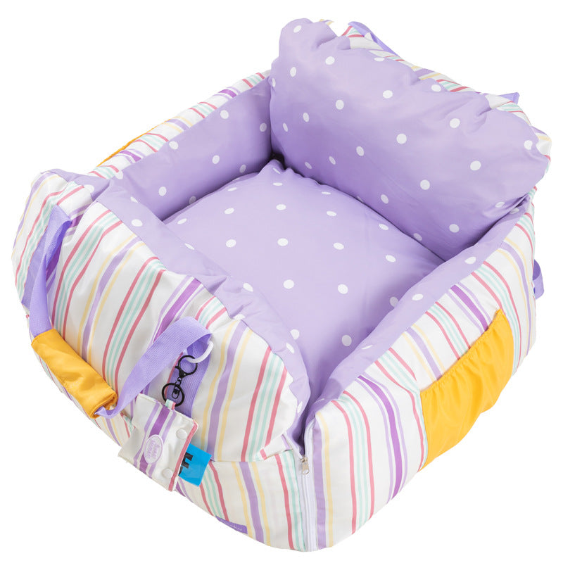 Pet car bag with seating function