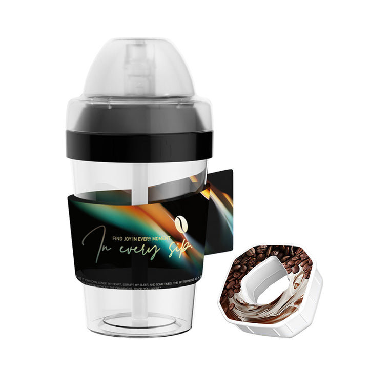 Sports water bottle with straw, 400 ml