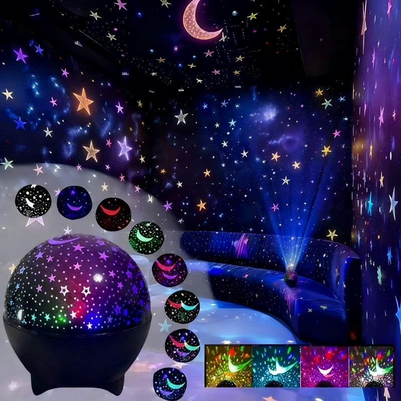 LED projection light with interchangeable patterns