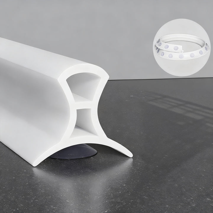 Silicone sealing strip for shower, adjustable