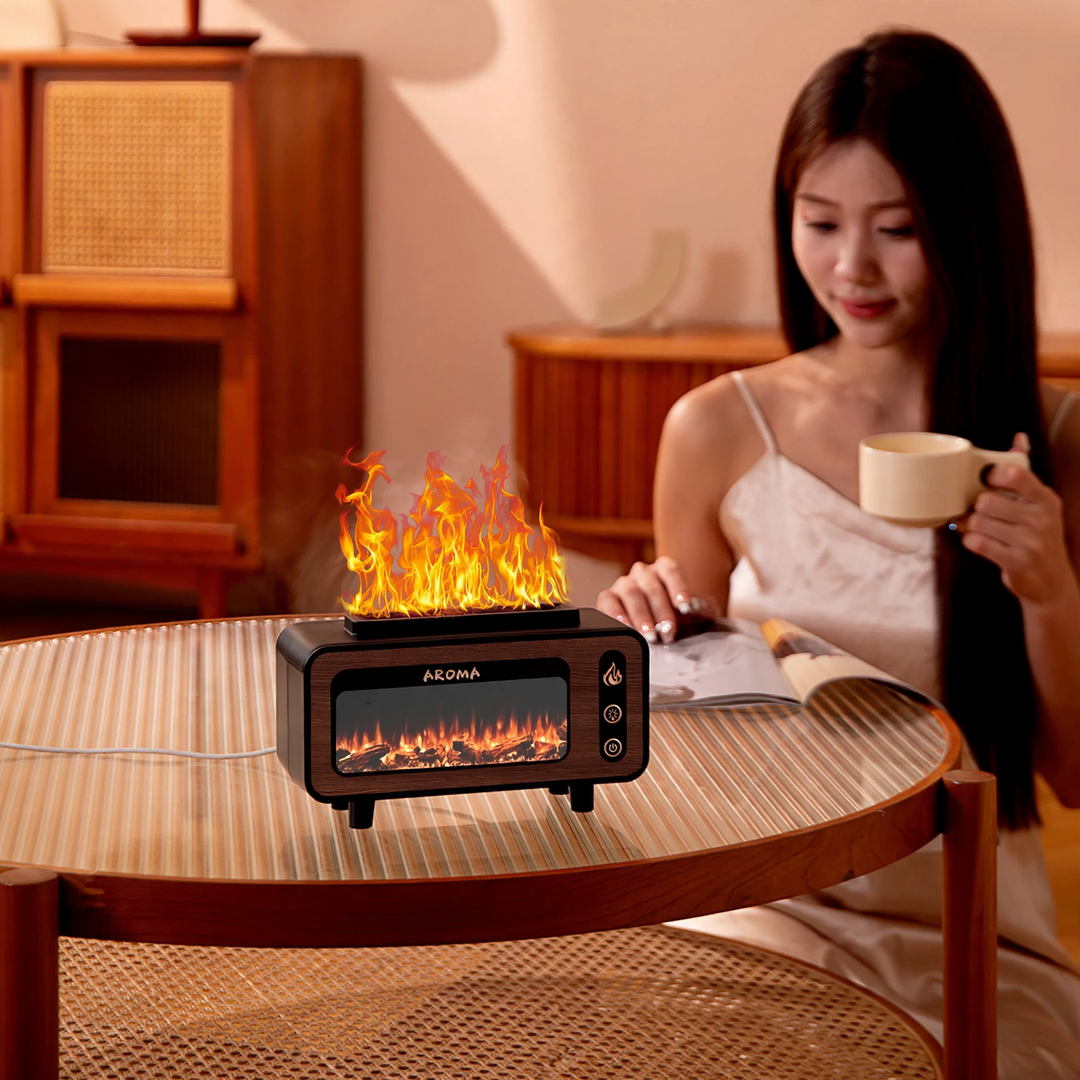 Flame Aroma Diffuser with Ultrasound and LED