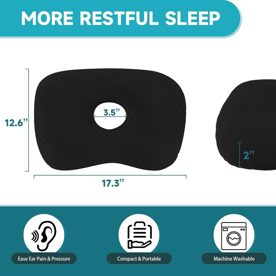 Ear cushions with ear cutout, 44×32×10 cm