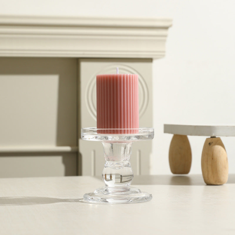 Scented candle with gear design, cylindrical