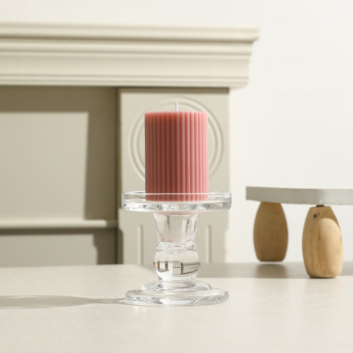 Scented candle with gear design, cylindrical