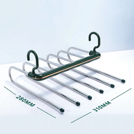 Expandable pants rack with 6 levels