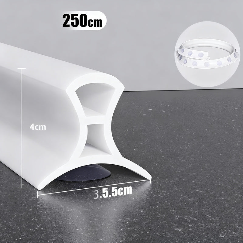 Silicone sealing strip for shower, adjustable