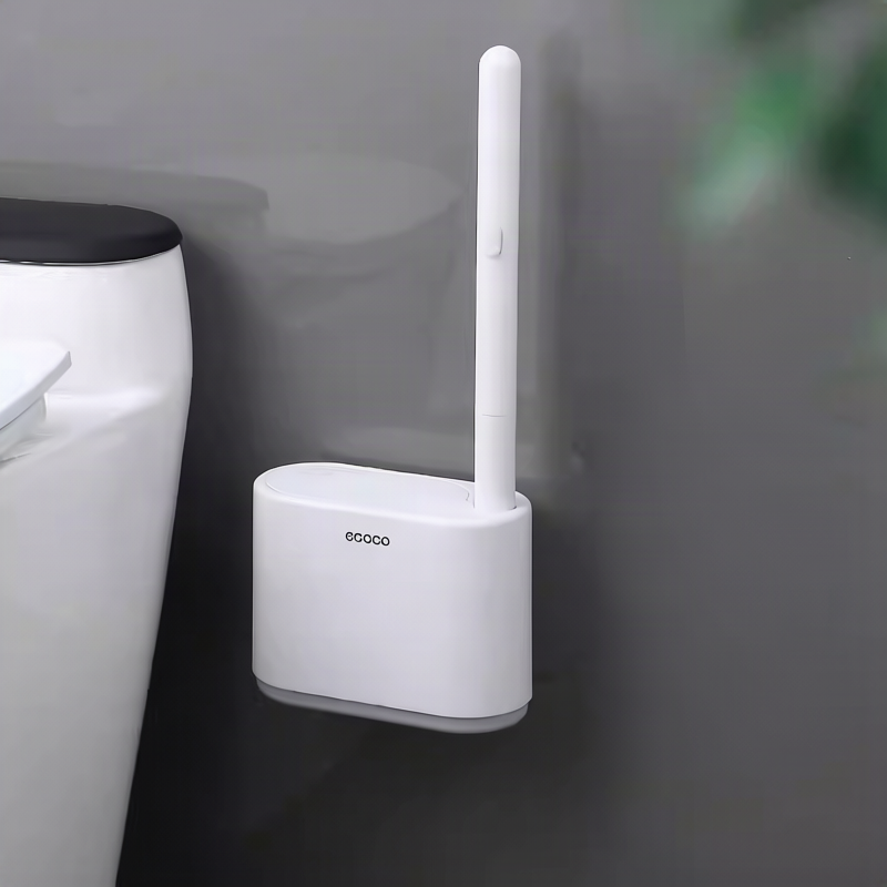 Disposable toilet brush with replacement heads