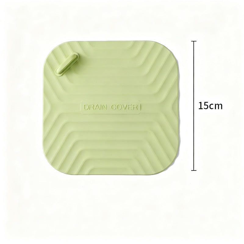 Silicone floor drain seal, odor-reducing
