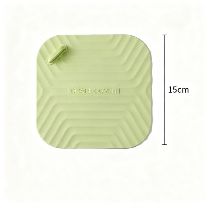 Silicone floor drain seal, odor-reducing