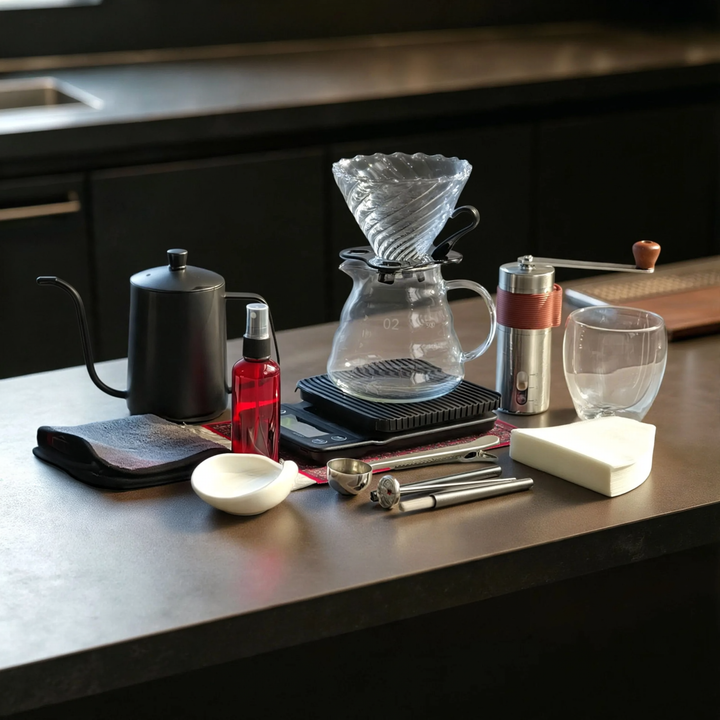 Manual Brew Coffee Set, Stainless Steel, 14–15 pieces