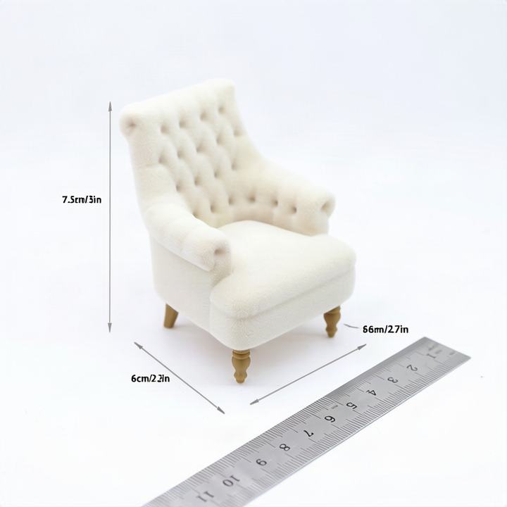 Miniature Armchair, Dollhouse Furniture