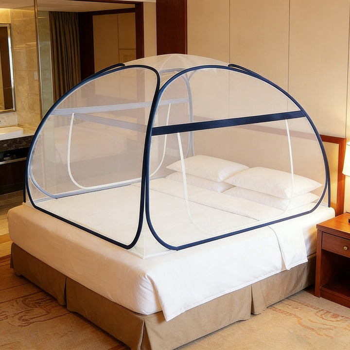 Portable mosquito net for travel, collapsible