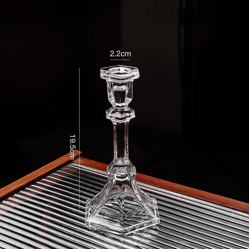 Glass candle holders, modern design