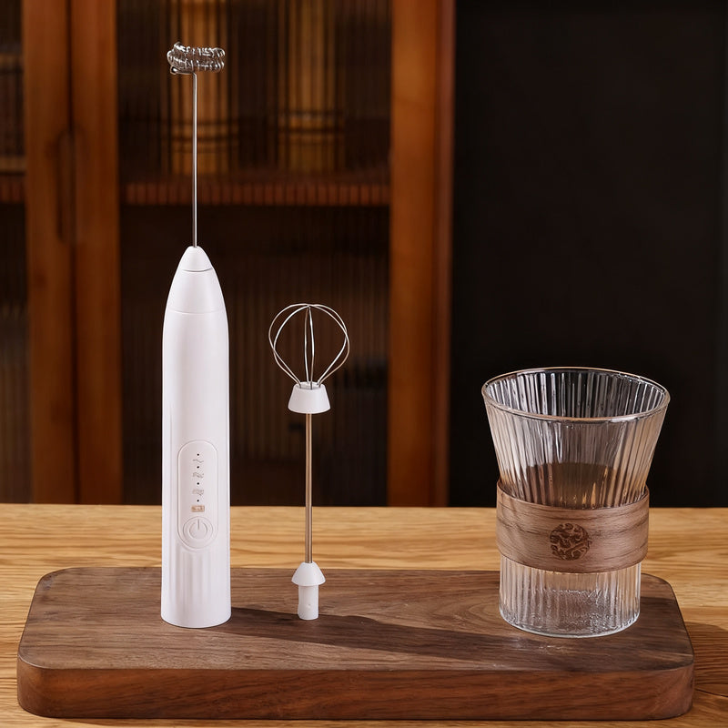 Electric milk frother, USB-C, multiple functions