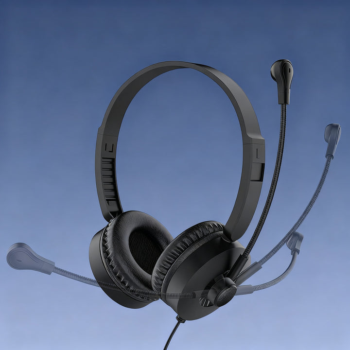 Bai'en DH800 Call Center Agent Telemarketing Outbound Customer Service Headset Computer Mobile Phone Telephone Headset