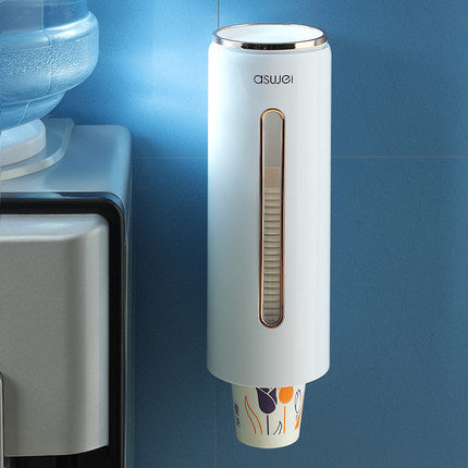 Cup holder, automatic, dust-proof, no drilling