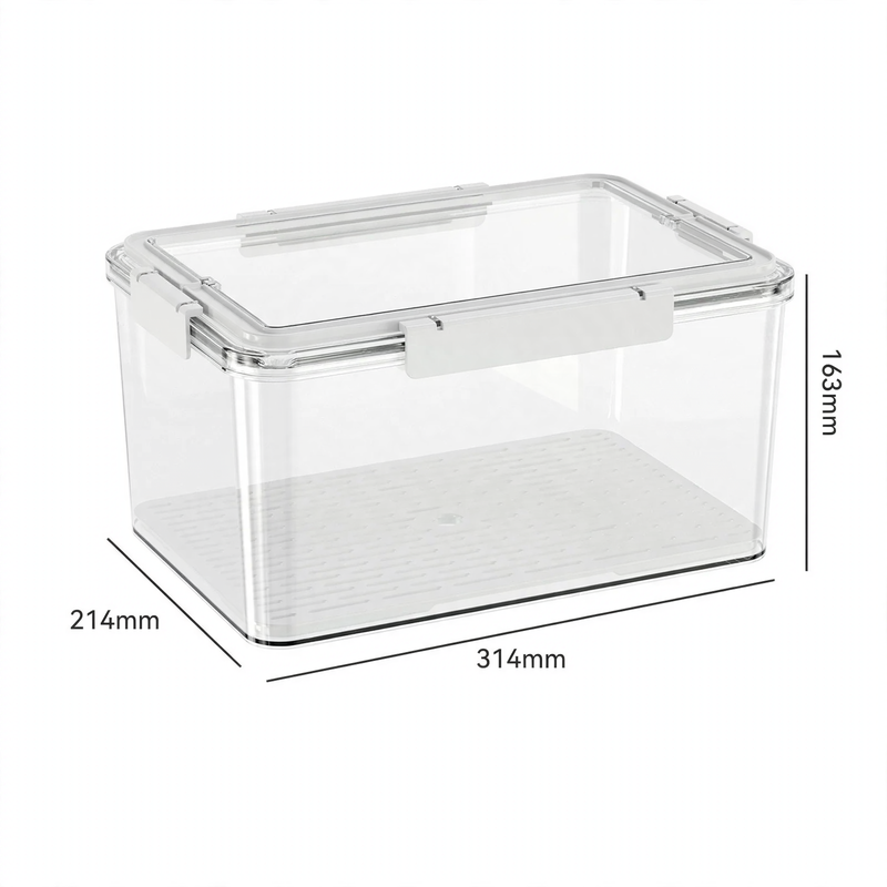 Food storage container made of food-grade PET, 4–5 L