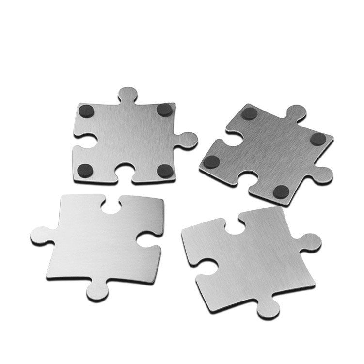 Stainless Steel Coaster, Puzzle Design
