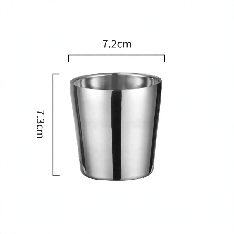 Double-walled stainless steel mug, 175–260 ml