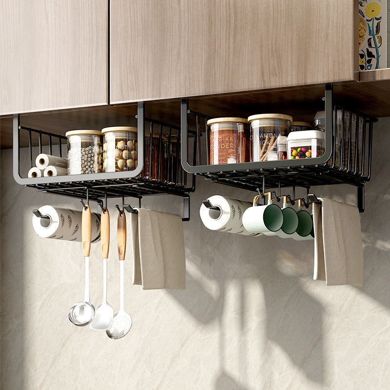 Hanging basket for under cabinet, carbon steel