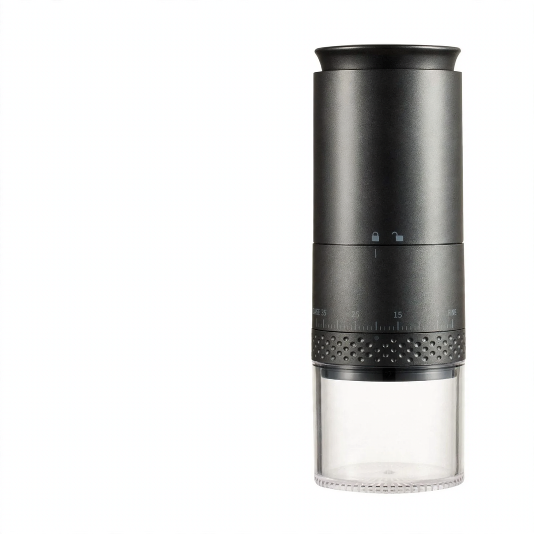 Electric coffee grinder with steel grinding mechanism