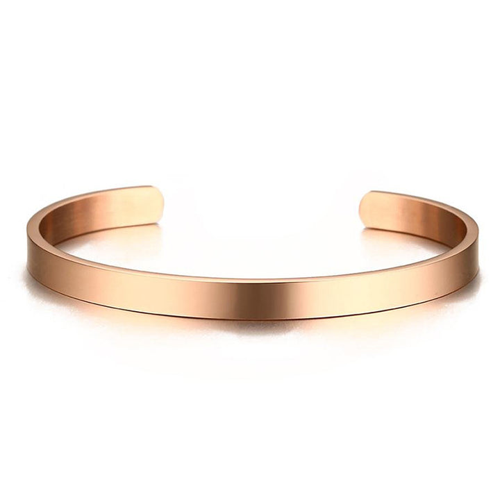 Bracelet made of stainless steel, open, smooth surface