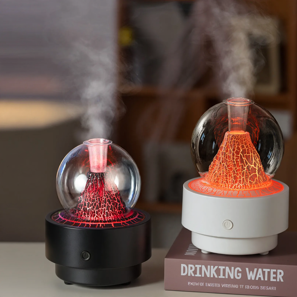 Vulkan Aromatherapy Diffuser with Flame Effect, Model LA-0657-1