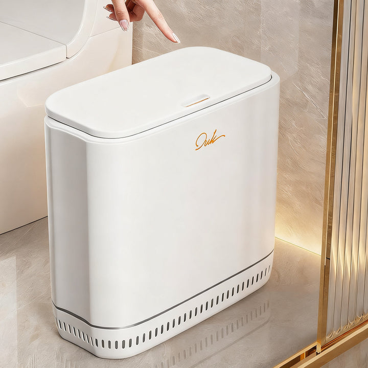 Plastic waste container, narrow, 12 L