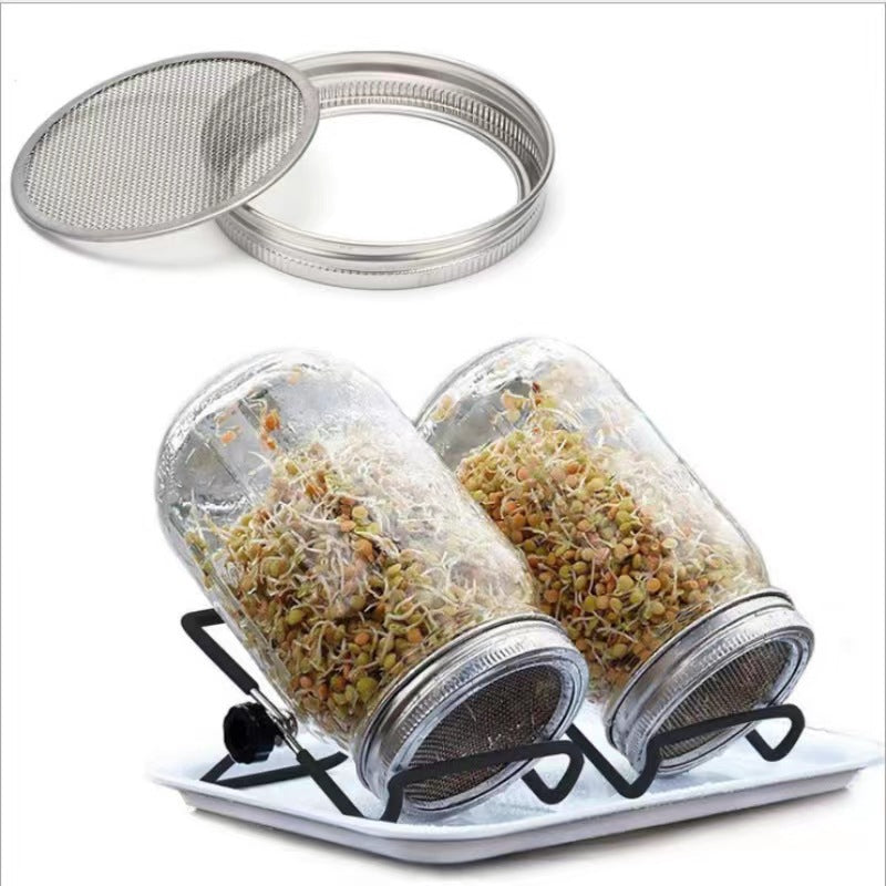 Glass storage jars, various sizes